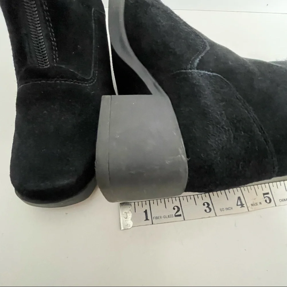Kamouraska Boots Canada Zip Up Black Suede Winter Bailey Sz 7